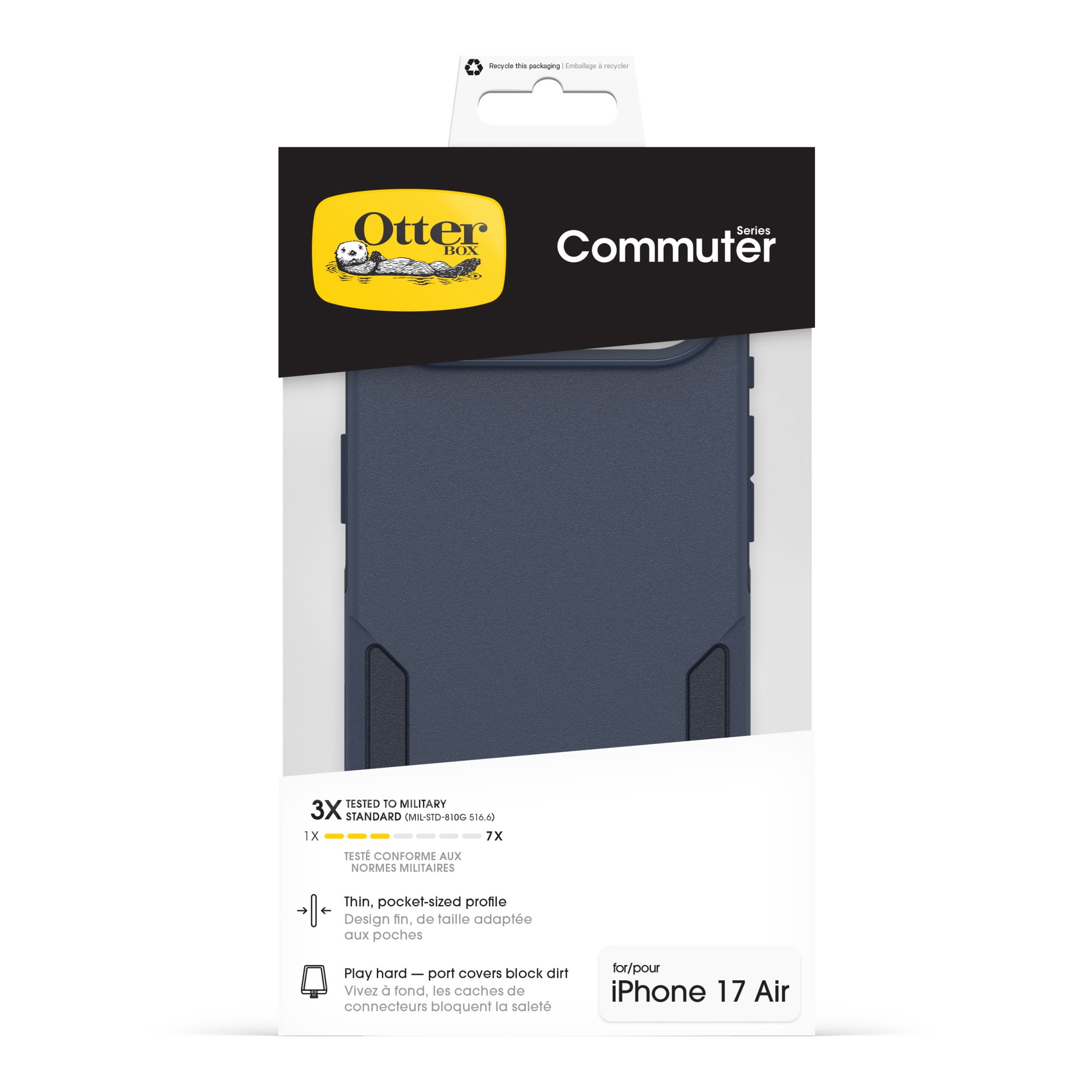 OtterBox Commuter Series Case with MagSafe and Camera Control for Apple iPhone Air - Blue
