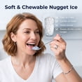 thumbnail image 3 of EKOJUCE 44Lbs/24H Nugget Ice Maker Countertop Soft Chewable Sonic-Style Pebble Ice, One-Touch Self-Cleaning, Stainless Steel, Black, for Home, Kitchen, Office, RV and Camping, 3 of 9