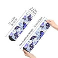 thumbnail image 4 of Rateoe Butterflies Pattern Quarter Crew Socks,Toe Seamed Ankle Socks,Cotton Cushioned Breathable Athletic Crew Sports Socks, 4 of 7