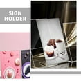thumbnail image 2 of WASHWEPE Sign Holder Acrylic Clear Design 6Pcs 3.9X2.4In Tabletop Sign For Events, 2 of 6