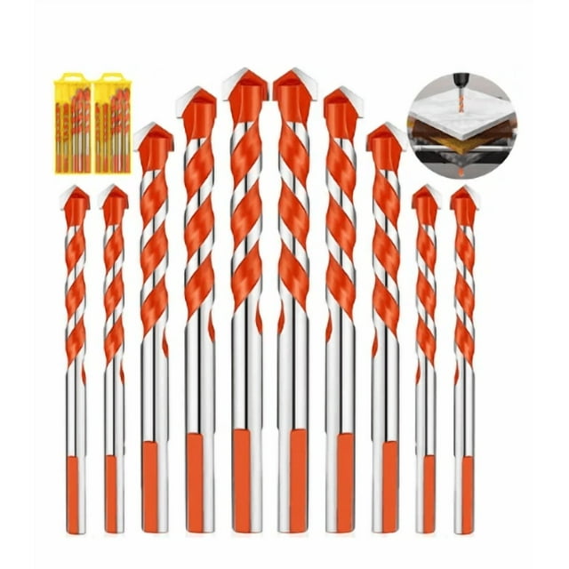 Kit Xtellar 10 Piezas Multifuncional Brocas Azulejo Pared Concreto