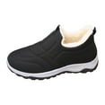 thumbnail image 1 of Dsscvnef Bottes de Neige pour Femmes Hiver Chaudes Rembourrées Isolées Non Confortables Décontractées Bout Rond pour Activités Extérieures, 1 of 9