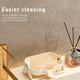 thumbnail image 4 of VBXOAE Non-Punching Soap Box-Self-Emptying Structure for Easy Soap Drying and Reduced Waste-Versatile Use in Kitchen,Bathroom,More-Non-Slip Bottom and Easy Cleaning with Outlet-15-Degree Tilt White, 4 of 5