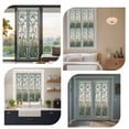 thumbnail image 7 of Vintage Floral Window Privacy Film, Retro Abstract Art Summer Flowers Watercolor Static Cling UV Sun Blocking Heat Control Window Tint, Non-Adhesive One Way Windows Privacy Cover 23.6''x59'', 7 of 7