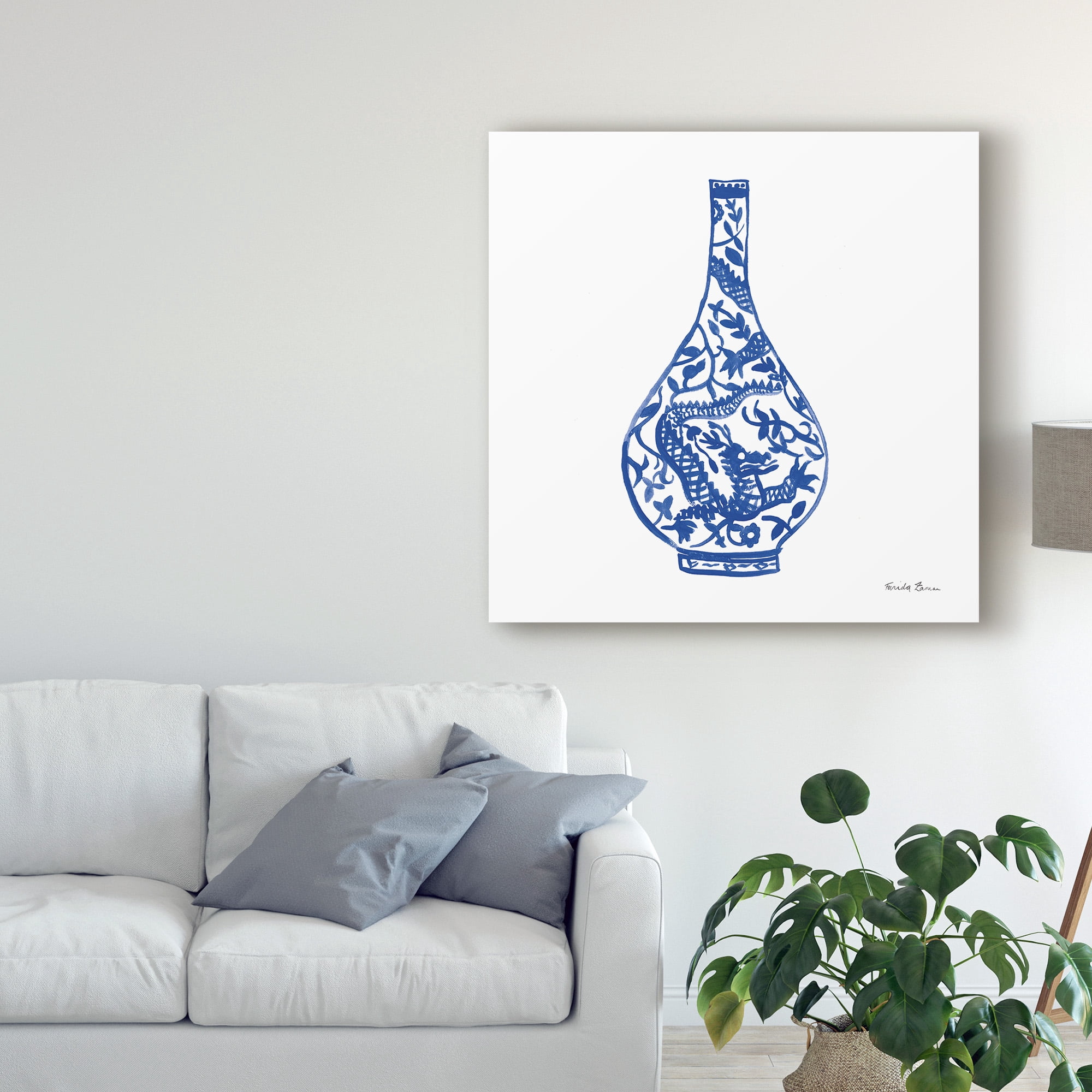 Trademark Fine Art 'Chinoiserie VI' Canvas Art by Farida Zaman
