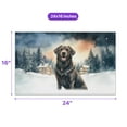 thumbnail image 5 of Hello Winter Labrador Retriever Welcome Snowy Night Watercolor Vintage Doormat Lab Dog Lover Gifts Indoor Outdoor Welcome Mat - 01011, 5 of 5