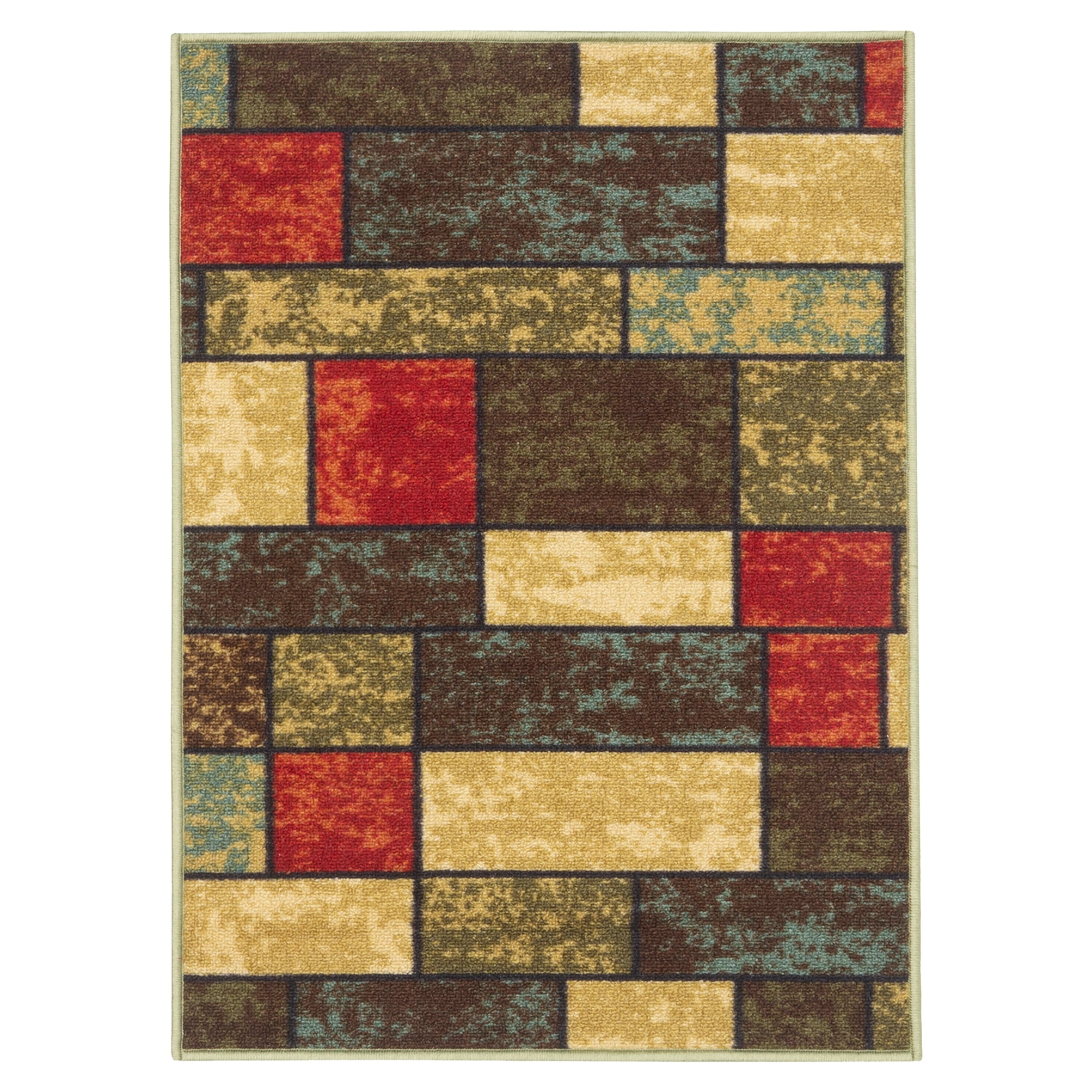 Details about   Custom Size Runner Rug Abstract Patchwork Brown Non Skid Cut to Size Rug Runners 