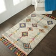 thumbnail image 6 of Nourison Moroccan Casbah Tribal Cream/Grey 2'2" x 4' Area Rug, (2x4), 6 of 8