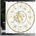 thumbnail image 4 of Ambesonne Astrology Shower Curtain, Horoscope Positions, 69"Wx70"L, Yellow Beige, 4 of 5