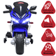 thumbnail image 3 of Moto Montable Eléctrica Deportiva 2 Ruedas para Niños Luz Bluetooth Dos Baterias 6V con Cargador Soporta Hasta 30kg - Azul, 3 of 8