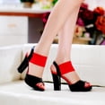 thumbnail image 1 of Sandalias de verano para mujer de tacón alto con suela de tendón de ternera natural transpirable de charol talla 35-43 Wmkox8yii shjk7925, 1 of 9