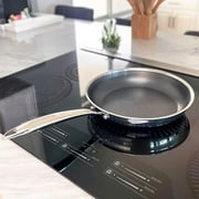 Lexi Home 10 inch Diamond Tri-Ply Non Stick Frying Pan Stainless Steel Cookware