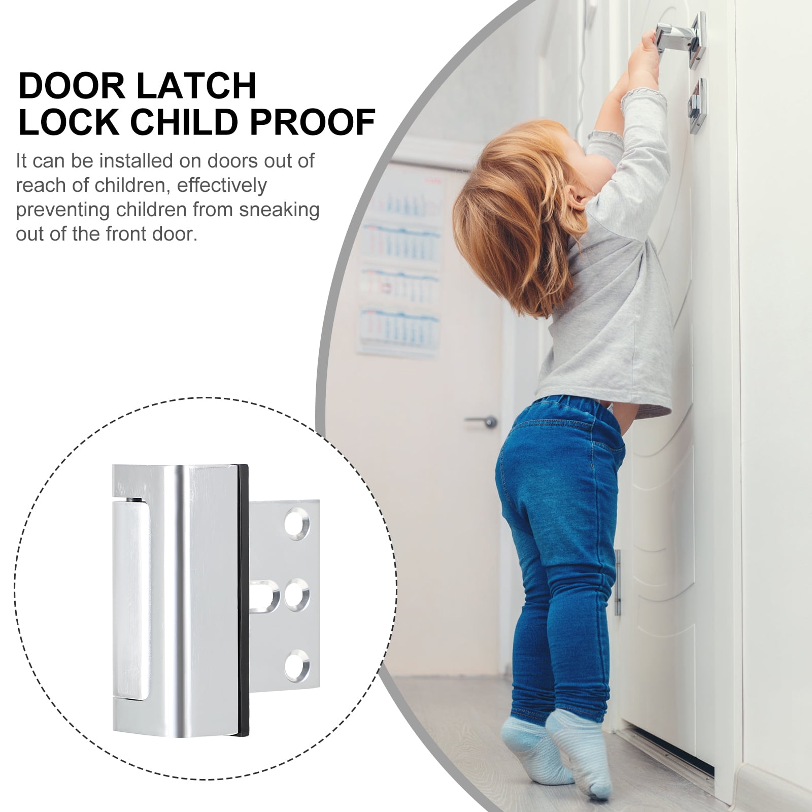 5pcs Door Lock Security Child Safety Door Lock Latch Child Proof Security Lock