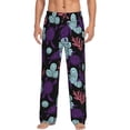 thumbnail image 2 of Goofa Ornamental Turtles Printed Soft Pajama Pants for Men, Wide Leg Comfy Casual Lounge Yoga Pants-X-Large, 2 of 9
