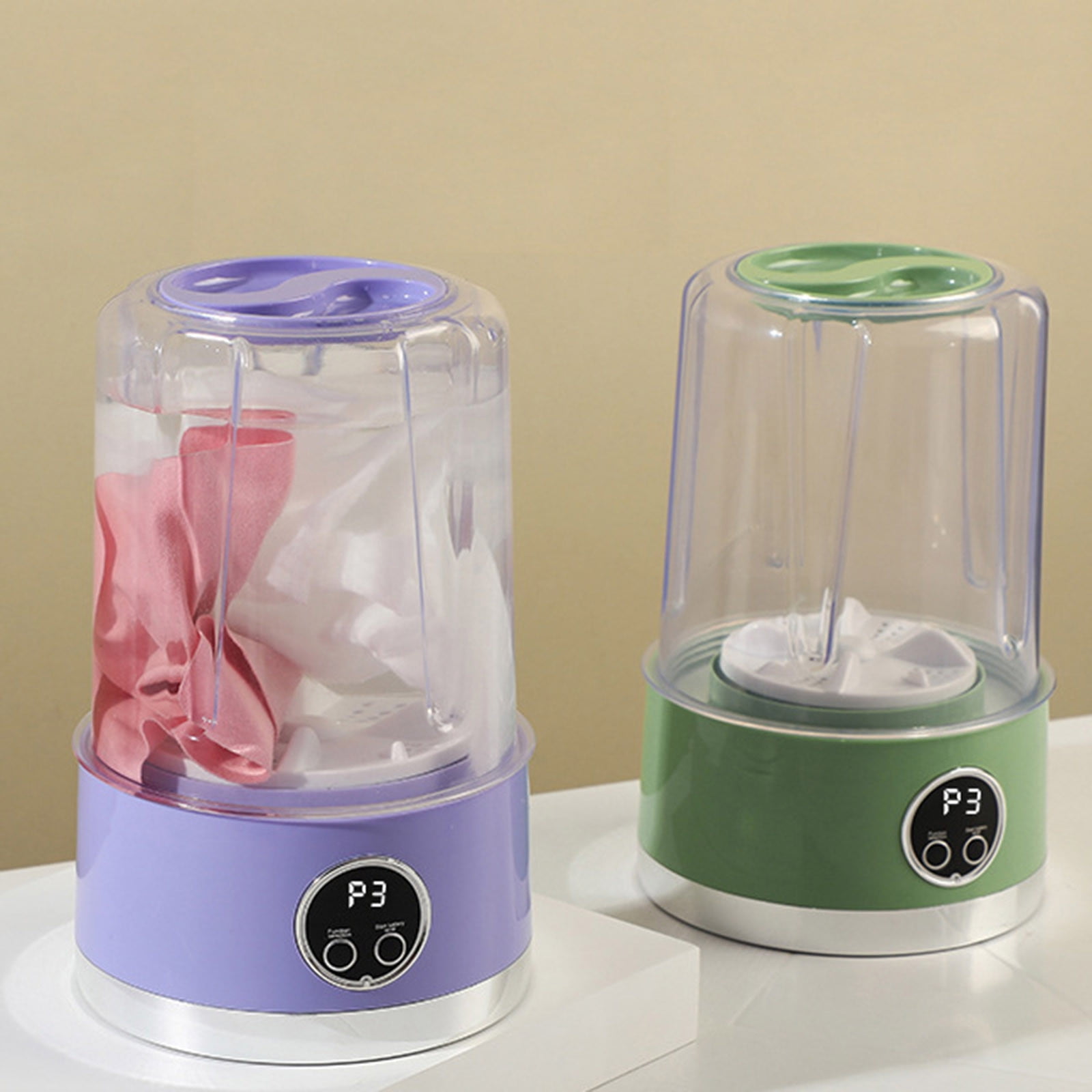 2025 Upgraded Portable Rechargeable Cordless Mini Washing Machine Efficient Laundry Cup For Delicate Garments Travel Use