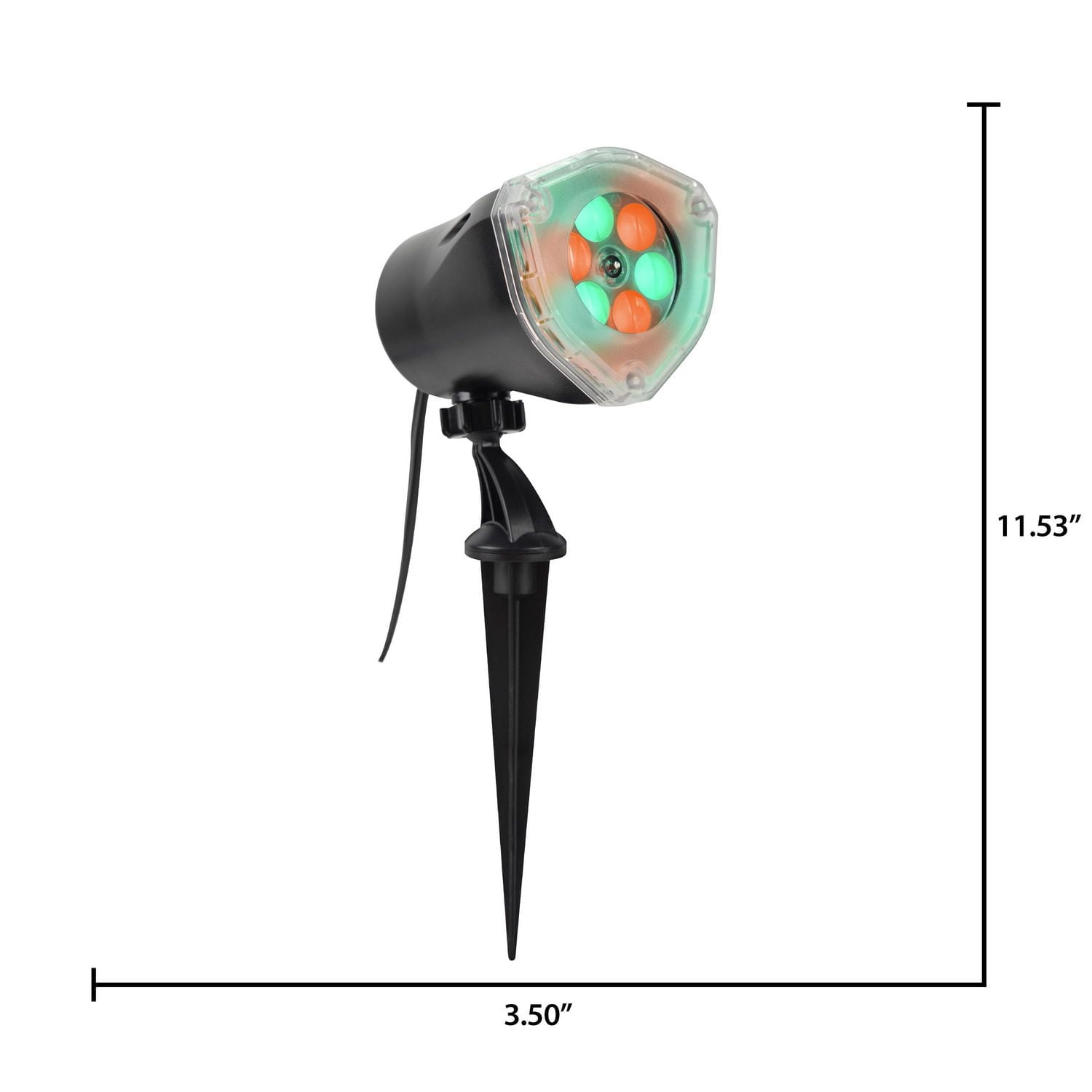 Lightshow Projection Whirl-a-Motion Happy Halloween JOL (Green/Orange)