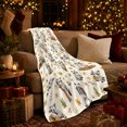 thumbnail image 3 of Playful Raccoons Autumn Forest Acorns Leaves Whimsical Style, Cozy Friendship Quote Scene, Warm Flannel Blanket for Living Room and Reading Nook, Art Lovers Thanksgiving Gift, Playful Home Decor, 3 of 7