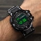 thumbnail image 4 of Reloj deportivo para hombre, relojes de moda para hombre, reloj de cuarzo de goma deportivo militar con fecha digital LED y alarma., 4 of 5