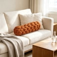 thumbnail image 6 of Orangide Knot Pillow Long Lumbar Cushion, Soft Cozy Knotted Decorative Throw Pillow for Sofa Bedroom, Boho Style Back Support Cushion for Homestay Living Room, 6 of 6