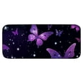 thumbnail image 2 of ONETECH Butterflies Stars Purple Square Floor Mat Indoor Outdoor Felt for Home Entrance Outside Entry 19.68*47.24 in, 2 of 6