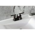 thumbnail image 4 of Kingston Brass FB2605CML Manhattan Double-Handle 4" Centerset Bathroom Faucet with Pop-Up Drain, Oil Rubbed Bronze, 4 of 7