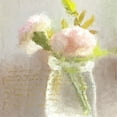 thumbnail image 2 of Kimberly, Allen 12x12 Black Ornate Wood Framed with Double Matting Museum Art Print Titled - Peonies Pink, 2 of 4