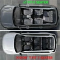 thumbnail image 2 of 3W Trunk Mat for Jeep Grand Cherokee L 2021-2023 6 Seat Only TPE All Weather Custom Fit Cargo Liner for Jeep Grand Cherokee L Rear Black, 2 of 4