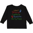 thumbnail image 3 of Inktastic Awesome Like Poppa Boys or Girls Long Sleeve Toddler T-Shirt, 3 of 5