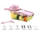thumbnail image 1 of Cocina Multi-funcional Chopper Uso en el hogar Vegetal Cortador de cortar Juego Manual Vegetable Grater Fruit Chopper Dicer (Rosa), 1 of 5