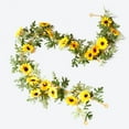 thumbnail image 6 of Gmogad Sunflower Garland, Artificial Flower Garland - 68in Long for Wedding Backdrop, Party Decor - Flexible Hanging Floral Craft, 6 of 6