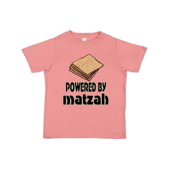 Inktastic Funny Passover Powered by Matzah Boys or Girls Toddler T-Shirt