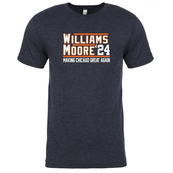TRIBLEND Caleb Williams DJ Moore 2024 Chicago Shirt T-Shirt
