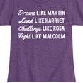 thumbnail image 3 of Instant Message - Dream Like Martin - Toddler and Youth Girls Short Sleeve T-Shirt, 3 of 6