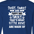thumbnail image 4 of Inktastic Snips Snails and Puppy Dog Tails That's What Little Boys Long Sleeve Youth T-Shirt, 4 of 5