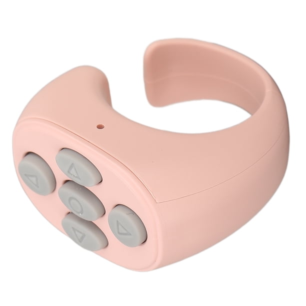 M Buder Control Remoto Bluetooth Multifunción Diseño Anillo Obturador Inalámbrico para Selfies Fotos y Videos Compatible con Teléfonos Inteligentes Color Rosa (3.2 cm / 1.25 inches)