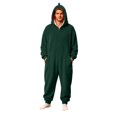 thumbnail image 2 of FAHXNVB Men's Hooded Onesie Pajamas Lightweight Fuzzy Fleece Zip Up Jumpsuit Long Sleeve Lounge One Piece Pjs with Pocket S-XXL, 2 of 7