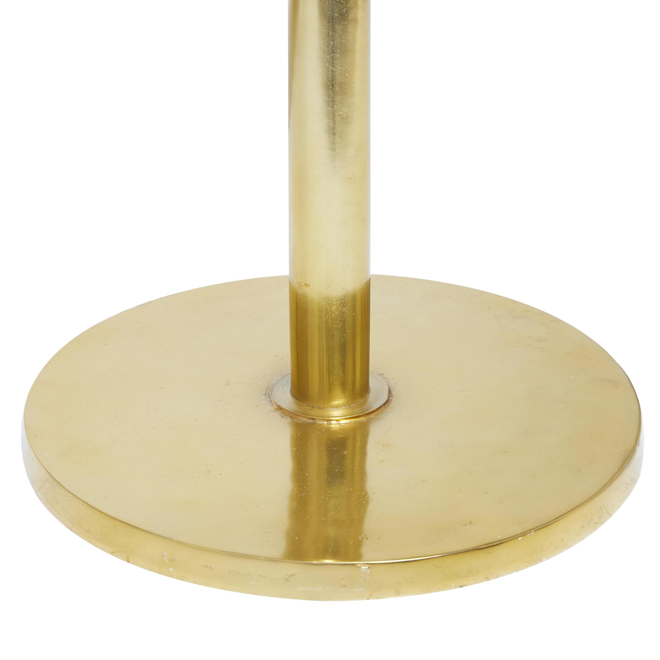 DecMode 15" x 69" Gold Aluminum Metal Sleek 4 Hook Coat Rack, 1-Piece