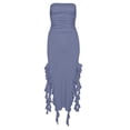thumbnail image 1 of Bebetter Y2K Irregular Ruffle Bandeau Maxi Dress A, 1 of 2