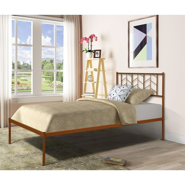 Twin Size Bed Frame With Headboard, Antique Twin Bed Mattress Size