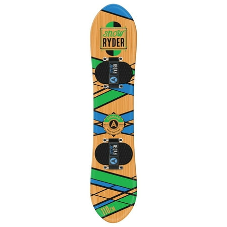 SNOW RIDER Hardwood Snowboard, 110cm (Best All Mountain Freestyle Snowboard)