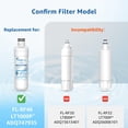 thumbnail image 5 of Filterlogic LT1000PC ADQ747935 MDJ64844601 Filtro de agua para refrigerador, repuesto para LG® LT1000P®/PC/PCS, LFXS26596S, LFXS28596S, LFXC22526S, ADQ74793501, ADQ74793502, Kenmore 46-9980, 3 Filtros, 5 of 5