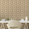 thumbnail image 2 of Ambesonne, Woodland Peel & Stick Wallpaper for Home, Bohemian Forest Pine Tree, 13"x100", Pale Yellow Green Cream, 2 of 5