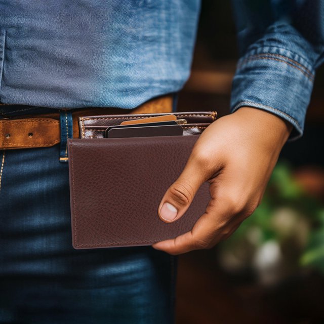GOOHOCHY Estuche Portatarjetas Portátil En Cuero Para Viaje Y Uso Formal
