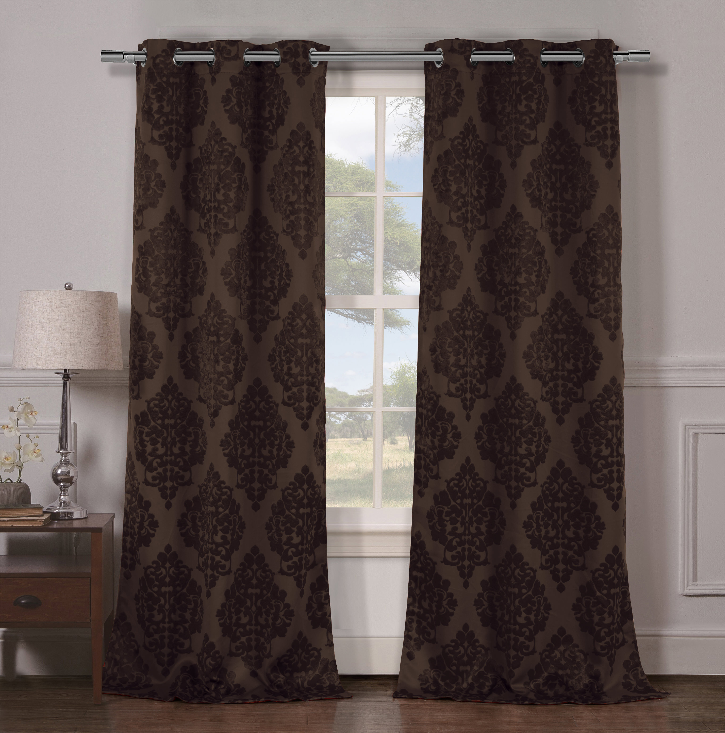 Catalina Damask Blackout Curtain