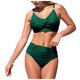thumbnail image 5 of Tankini para mujer, traje de baño de bikini dividido de color liso a la moda, traje de baño deportivo de cintura alta para mujer, traje de baño de dos piezas para mujer, trajes de baño tankini para mu, 5 of 7
