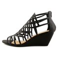 thumbnail image 4 of Material Girl Womens Henie Open Toe Casual Strappy Sandals, 4 of 4