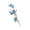 #1, variant on Plastic Phalaenopsis Orchid Dark Blue Artificial Dried Branch With Flowers Faux Floral Stems for Home and Office Decor 1 Piece by JASKFLY