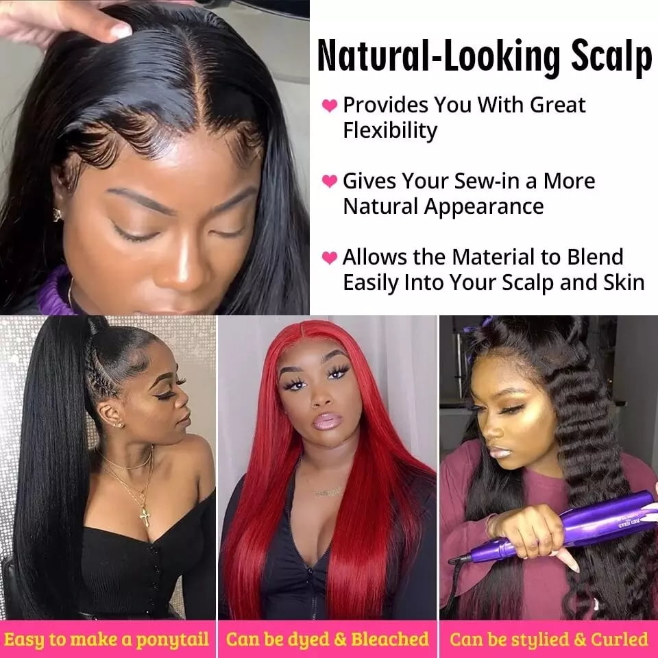 Remy Straight Human Hair 3 Bundles with 4x4 Lace Closure 100g Per Bundle Gross Weight Natural Black Color