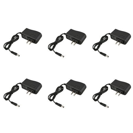 

6X Guitar Feeects Pedal Mains Replacement Power Supply AC Adaptor 9V 1A