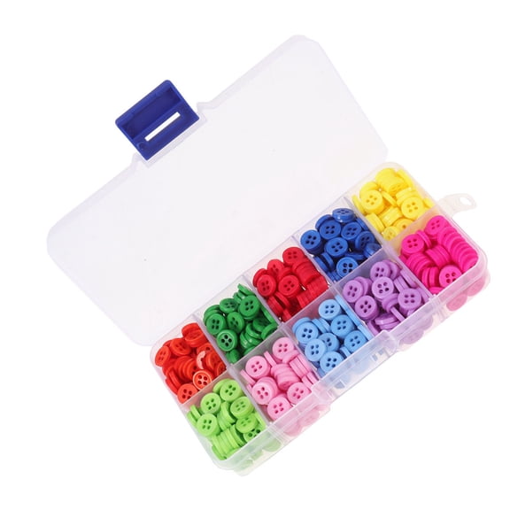 SWETRACE 750-Piece Plastic Craft Buttons Set for Sewing and Crafting Projects in Assorted Mixed Colors